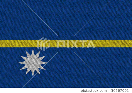 Nauru fabric flag Nauru fabric flag 50567091
