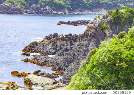 Izu Peninsula Geopark, traces of a submarine volcanic eruption of Natsukizaki, Shizaki-shi, Shizuoka Prefecture, Susaki Natsukizaki coast 50569199