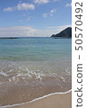 Takeokan Beach, Toyooka City, Hyogo Pref. Taken in early September when there is transparency and many tourists visit 50570492