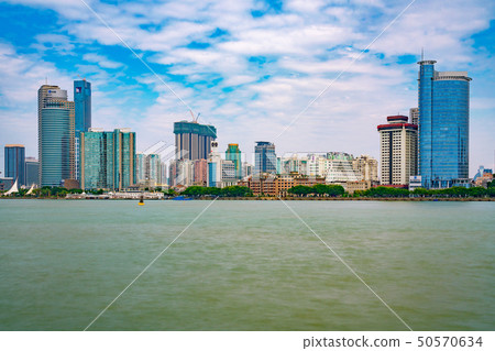 Xiamen waterfront city buildings 50570634