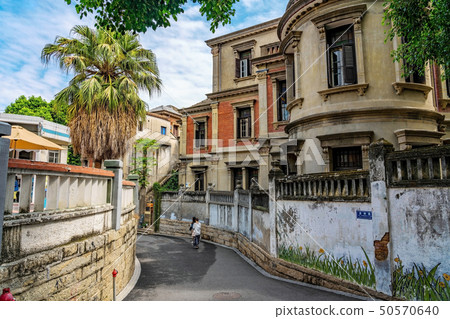 Street with old buildings 50570640