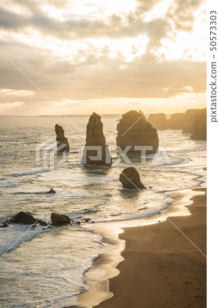 Landscape of Twelve Apostles at sunset, Australia. 50573303