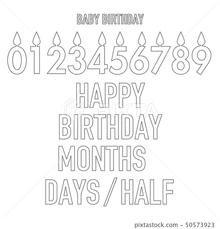 Birthday candle Birthday candle 50573923