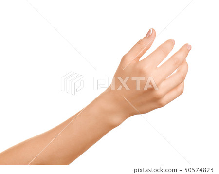 Female hand gestured. 50574823