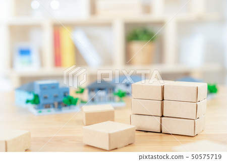Moving Image House Mortgage Real Estate Image Miniature Model House Moving Image House Mortgage Real Estate Image Miniature Model House 50575719