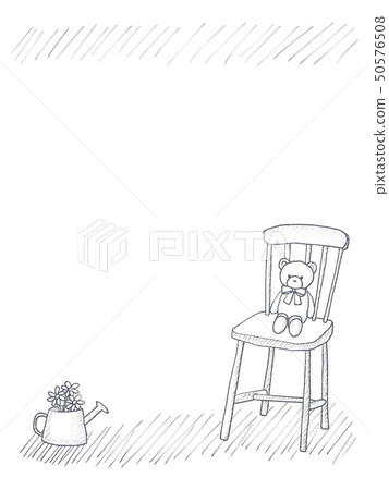 毛絨玩具和椅子文具 50576508