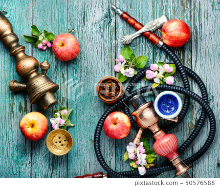 Hookah with apple tobacco Hookah with apple tobacco 50576588