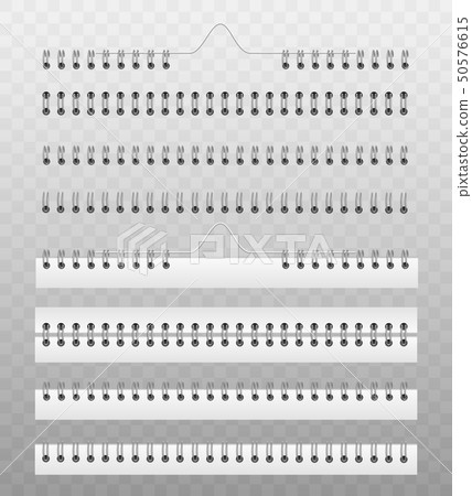 Coil spring for fastening calendar or notebook papers. Coil spring for fastening calendar or notebook papers. 50576615