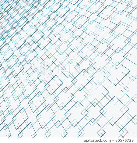 Abstract blue lines squares pattern overlapping Abstract blue lines squares pattern overlapping 50576722