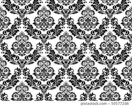 Wallpaper in the style of Baroque. Seamless - Stock Illustration ...