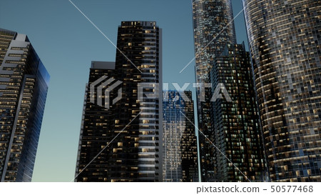 City Skyscrapers at Night City Skyscrapers at Night 50577468