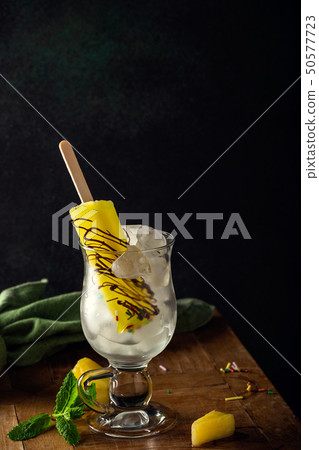 Delicious homemade pineapple popsicles Delicious homemade pineapple popsicles 50577723