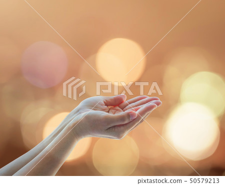 Prayer hand praying for peace and for holy spirit 50579213