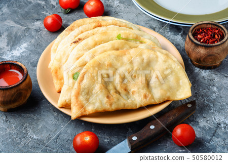 Cheburek,dough pie with meat filling 50580012