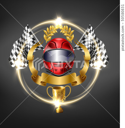 Autosport racing competition victory vector icon 50580831