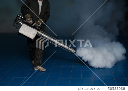 Man work fogging to eliminate mosquito 50583086