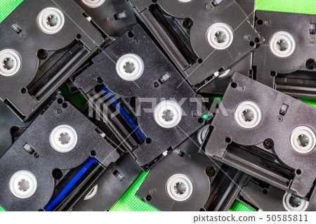 Vintage Mini DV cassette tapes - Vintage technology concept 50585811