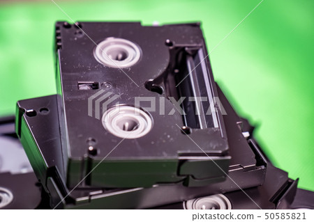Vintage Mini DV cassette tapes - Vintage technology concept Vintage Mini DV cassette tapes - Vintage technology concept 50585821
