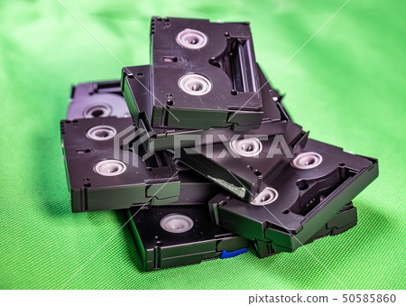 Vintage Mini DV cassette tapes - Vintage technology concept 50585860