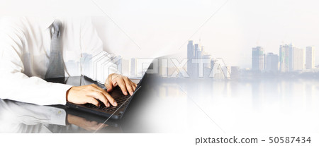 man  is working concept 50587434