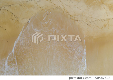 Atlantic ocean sandy beach with turquoise ocean an Atlantic ocean sandy beach with turquoise ocean an 50587698