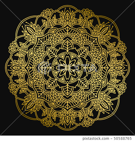 Mandala design. Ethnic round ornament. Hand drawn indian motif. Mehendi meditation yoga henna theme Mandala design. Ethnic round ornament. Hand drawn indian motif. Mehendi meditation yoga henna theme 50588765