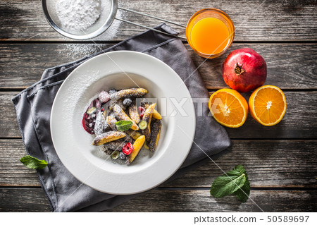 Potato dumplings sulance gnocci with milled poppy Potato dumplings sulance gnocci with milled poppy 50589697