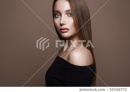Beautiful young woman. sensual girl with beautiful 50589772