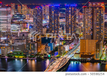 Night view from Caretta Shiodome 50590254