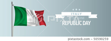 Italy happy republic day greeting card, banner Italy happy republic day greeting card, banner 50590259