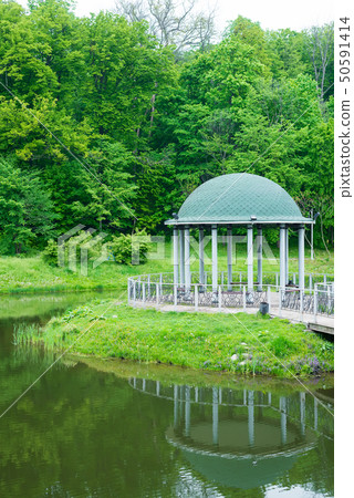 pavilion at the pier, spring scenery after the rain, lake constance, ukraine pavilion at the pier, spring scenery after the rain, lake constance, ukraine 50591414
