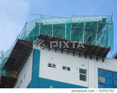 Catch platform and safety netting Catch platform and safety netting 50592762