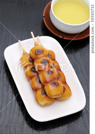 Mitarashi dumpling Japanese sweets Mitarashi dumpling Japanese sweets 50593732