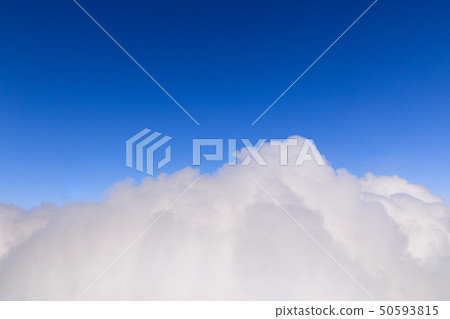 The sea of clouds seen from an airplane 50593815