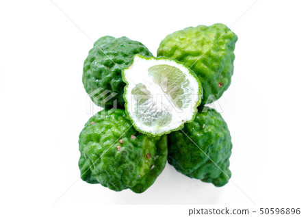 Bergamot fruit on white background 50596896
