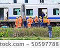 JR Train Derailment Japan 2019 West Nihonsesen Gobo Station Train Derailment Site 64 50597788