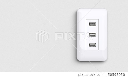 USB outlet front right - Stock Illustration [50597950] - PIXTA