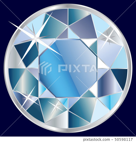 Blue diamond illustration 50598117