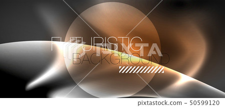 Glossy glowing neon light wave background Glossy glowing neon light wave background 50599120