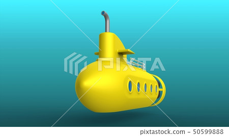 Yellow Submarine Underwater Close-up Yellow Submarine Underwater Close-up 50599888