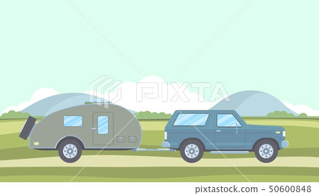 Outdoor car camper travel concept. Offroad suv landscape. 50600848