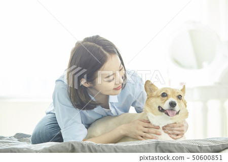 健康，小狗，房屋，房屋，年輕女性 50600851