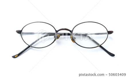 Old glasses with simple design isolated on white Old glasses with simple design isolated on white 50603409