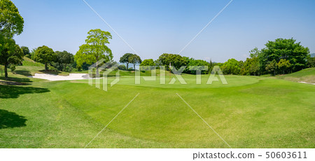 View of the golf course green and putting area View of the golf course green and putting area 50603611
