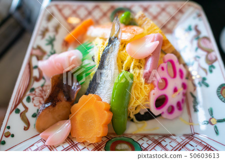 Okayama specialty, local cuisine barazushi 50603613