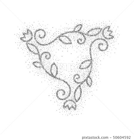 Elegant hand drawn retro floral frame Elegant hand drawn retro floral frame 50604592