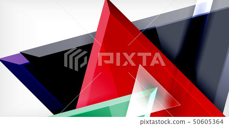 Dynamic triangle composition abstract background Dynamic triangle composition abstract background 50605364
