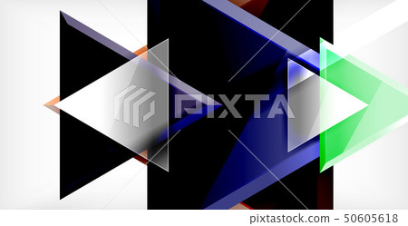 3d triangular vector minimal abstract background design, abstract poster geometric design 50605618