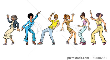 collection set. young people dancing. men women boys girls collection set. young people dancing. men women boys girls 50606362