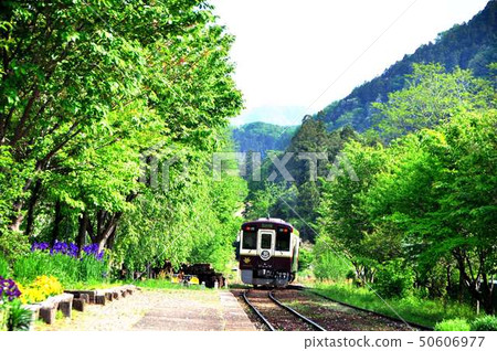 從Watarase谷鐵路Kamikamime家下來的柴油火車 50606977